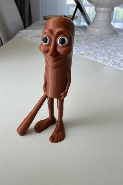 Tung Tung Tung Sahur Figürü - Komik Karakter Heykelcik 10cm - 4