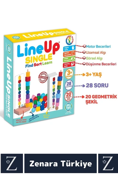 Çocuk Eğitici Zeka Görsel Uzamsal Algı Koordinasyon Geliştirici Eğlenceli Öğretici BUL SIRALA ÖĞREN - Resim 2