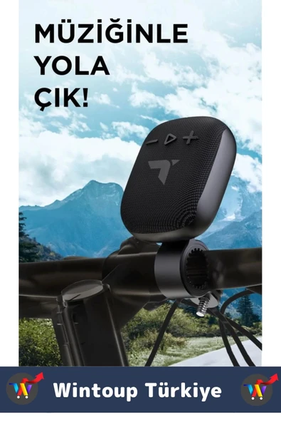 Premium Kompakt Kolay Montaj Güçlü Bass USB Şarjlı Bluetoothlu Motorsiklet Bisiklet Hoparlörü - 2