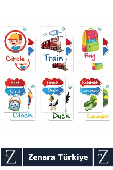 Çocuk Eğitici İngilizce Öğrenimi Ön Hazırlık Dil Gelişimi Konuşma Eğlenceli İNGİLİZCE ÖĞRNİYORUM - Resim 2