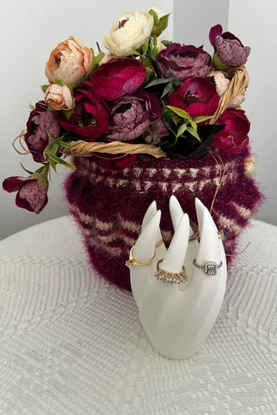 Modern Spiral Yüzük Standı - Takı ve Yüzük Organizeri, Şık Dekoratif Takı Tutucu - 3