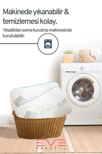 Air File Kumaşlı Visco Dream Hava Alabilen Ortopedik Yastık - 6