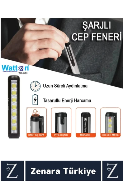 Profesyonel Kamp Avcı Güvenlik Okul Deprem Balıkçı Güçlü Işık 4 Mod Aydınlatma Mini EL FENERİ - 2