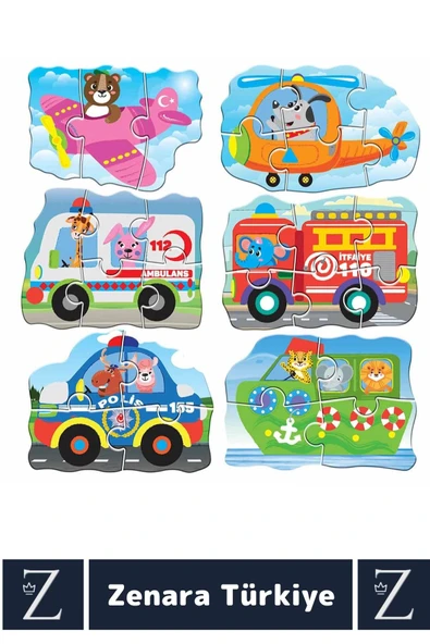 Eğitici Zeka El Göz Koordinasyonu Geliştirici Araçları Tanıma Çocuk Eğlenceli MY BEST PUZZLE-ARAÇLAR - Resim 2