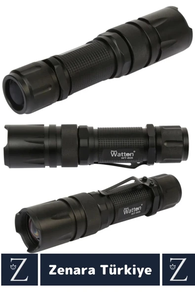 Profesyonel Kamp Avcı Güvenlik Okul Deprem Balıkçı 2000 Lümen Güçlü Işık 4 Renk+Sellektör EL FENERİ - 2