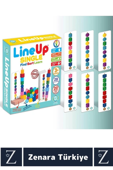Çocuk Eğitici Zeka Görsel Uzamsal Algı Koordinasyon Geliştirici Eğlenceli Öğretici BUL SIRALA ÖĞREN - Resim 3