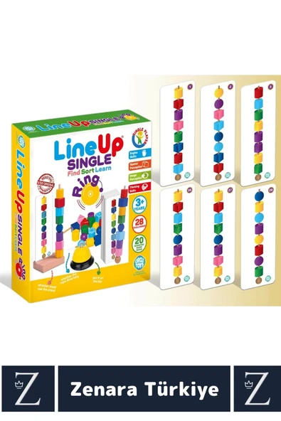 Çocuk Eğitici Görsel Algı Geometri Renk Bilgisi Öğrenim Eğlenceli Zilli İpe Çubuğa Boncuk Dizme Oyun - Resim 3