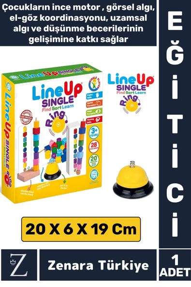 Çocuk Eğitici Görsel Algı Geometri Renk Bilgisi Öğrenim Eğlenceli Zilli İpe Çubuğa Boncuk Dizme Oyun ürün görseli