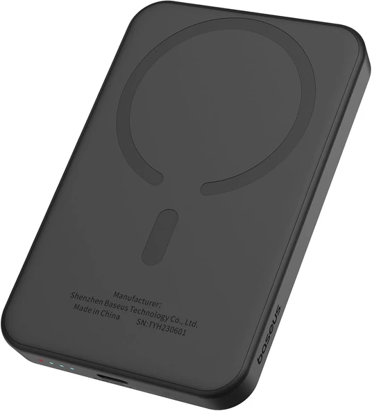 Baseus Magsafe Mini Type-C Kablolu Wireless Powerbank 10.000 mAh 30W-Siyah