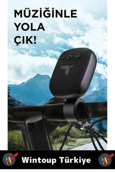 Premium Kompakt Kolay Montaj Güçlü Bass USB Şarjlı Bluetoothlu Motorsiklet Bisiklet Hoparlörü - 2
