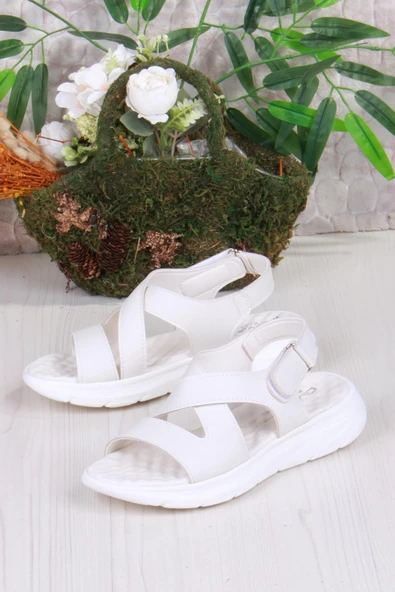 Fort 35375 Diva Comfort Rahat Çapraz Kuşaklı Çırtlı Kadın Sandalet - 9