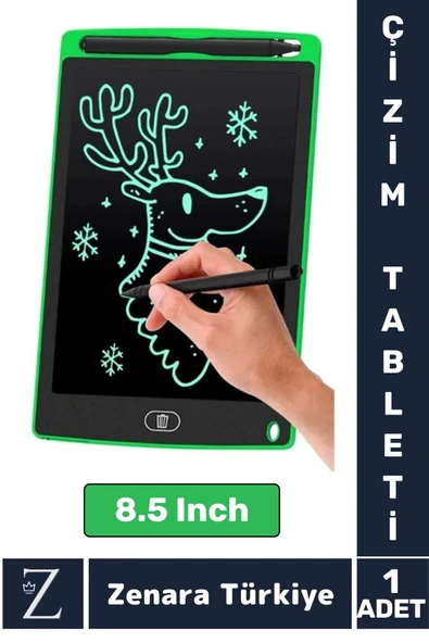 Premium Dijital Silgili Kalemli Çocuk Eğitim Tableti Grafik Ders Not Ödev Resim LCD Writing Tablet