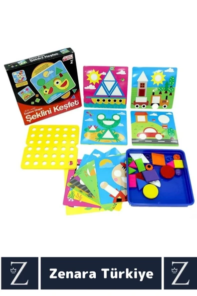 Çocuk El Göz Koordinasyon Parça Bütün İlişkisi Kavrama Eğitici Eğlenceli Oyun ŞEKLİNİ KEŞFET - Resim 2