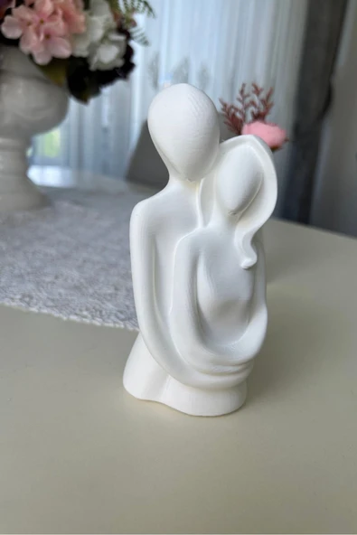 Kadın Erkek Aşk Heykel Biblo Figürü 15Cm – Modern Dekoratif Masaüstü Süs