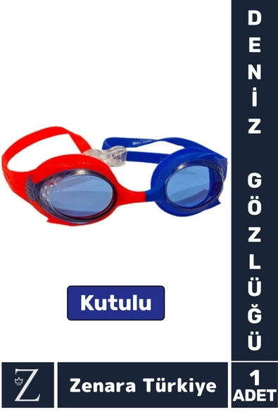 Premium Ayarlanabilir Kayış Su Geçirmez UV Koruma Silikon Plastik Anti-Fog Kutu Çocuk DENİZ GÖZLÜĞÜ