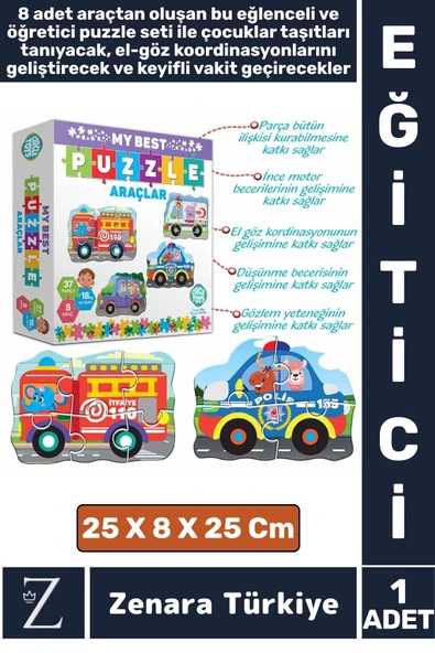 Eğitici Zeka El Göz Koordinasyonu Geliştirici Araçları Tanıma Çocuk Eğlenceli MY BEST PUZZLE-ARAÇLAR ürün görseli