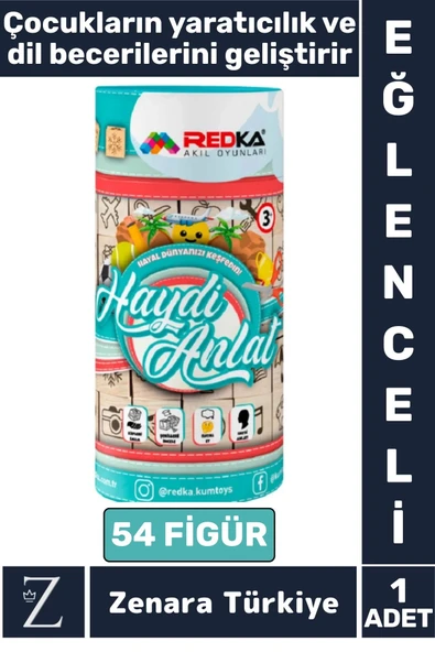 Çocuk Görsel Algı Yaratıcılık Dil Bilgisi Hayalgücü Eğlenceli Hikaye Küpü Eğitici HAYDİ ANLAT ürün görseli