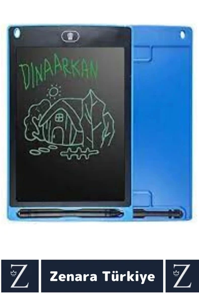 Premium Dijital Silgili Kalemli Çocuk Eğitim Tableti Grafik Ders Not Ödev Resim LCD Writing Tablet - 2