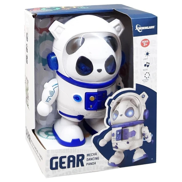 Işıklı Sesli Müzikli Robot Panda 20 CM - 1