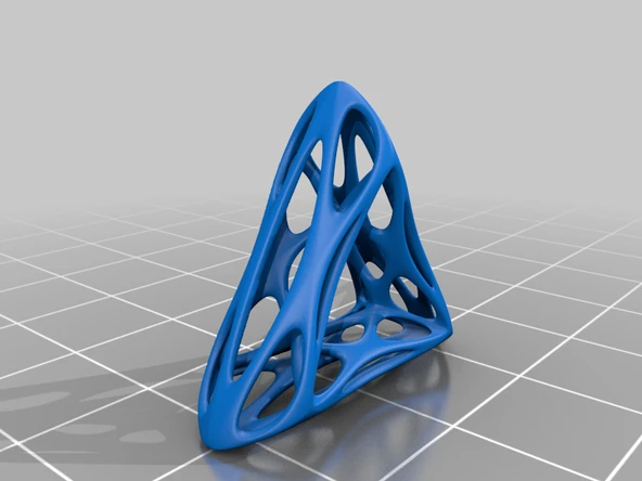 Byr organik üçgen kolye (Plastik Aparattır!!!) 3D - 3