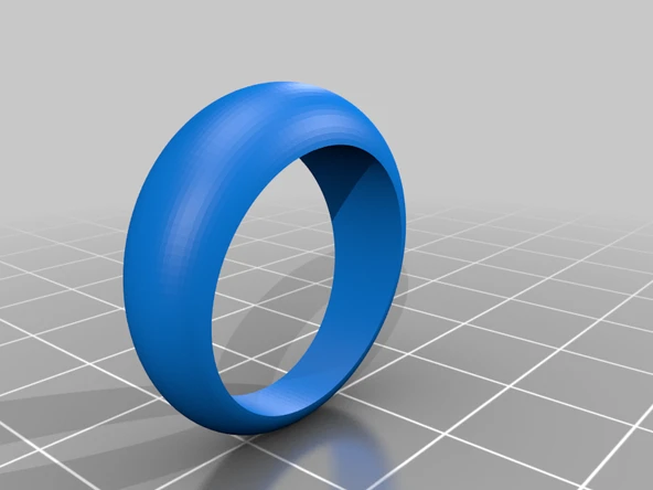 Byr Düz Yuvarlak Yüzük Ölçüsü 8,5 (Plastik Aparattır!!!) 3D - Resim 3