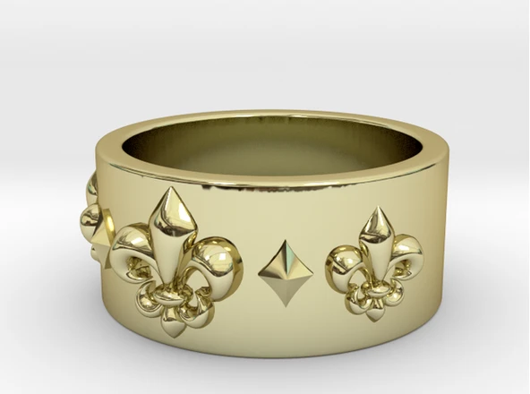 Byr Fleur Yüzük (Sade) Beden 8,5 (Plastik Aparattır!!!) 3D - Resim 3