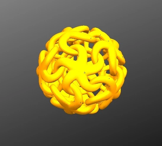 Byr organik 12 bağlantılı denizyıldızı kolye (Plastik Aparattır!!!) 3D - 1