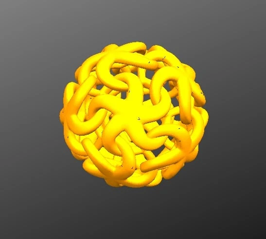 Byr organik 12 bağlantılı denizyıldızı kolye (Plastik Aparattır!!!) 3D - 2
