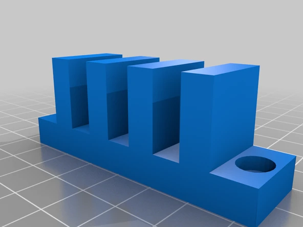 Byr Mutfak dolabı için sürgülü kapı tutma (Plastik Aparattır!!!) 3D - 2