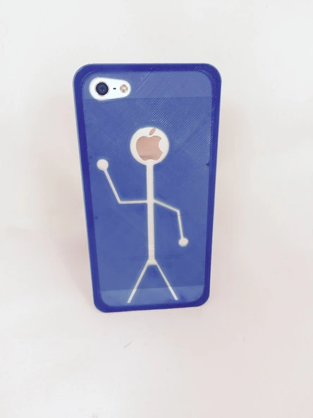 Çubuk Adam, iPhone 5/5S Kılıfı (Plastik Aparattır!!!)
