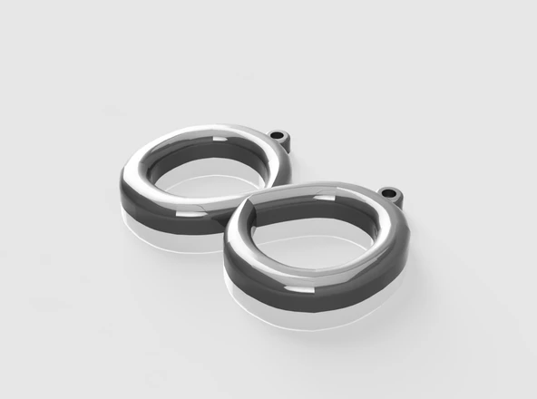 Byr Sonsuzluk/omega sembollü kolye ucu (Plastik Aparattır!!!) 3D - 2