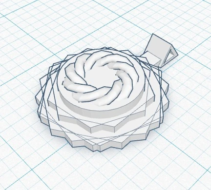 Byr Kolye tabanı #1 (Plastik Aparattır!!!) 3D