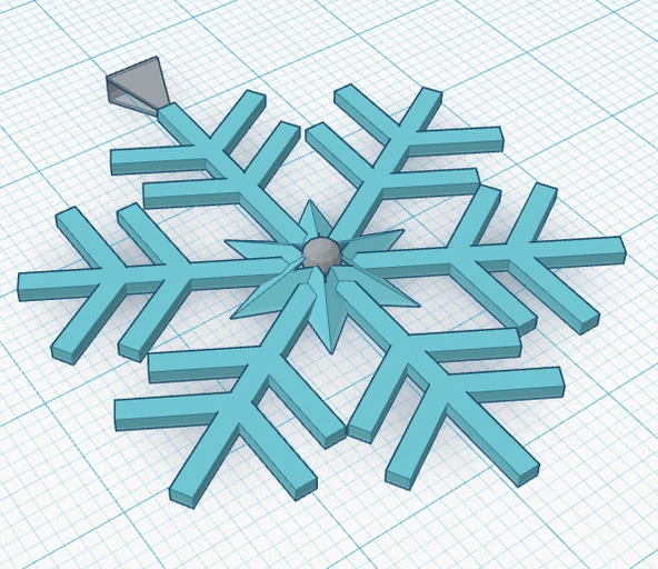 Byr Kar Tanesi Kolye (Plastik Aparattır!!!) 3D - 2