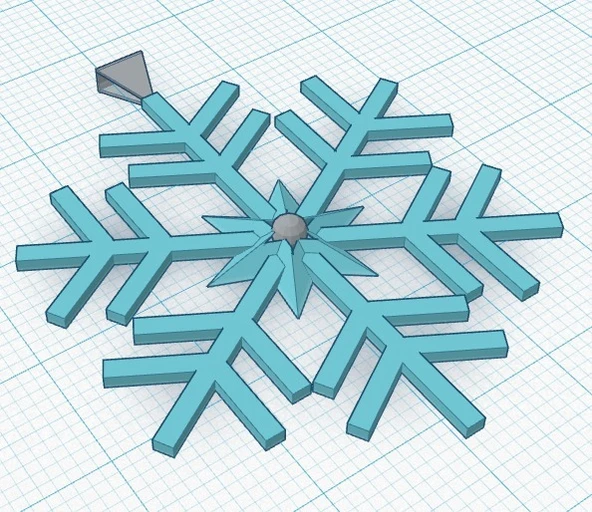 Byr Kar Tanesi Kolye (Plastik Aparattır!!!) 3D