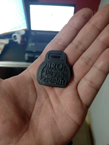 "Kardeşim, kaldırıyor musun bile" Dambıl Anahtarlık (Plastik Aparattır!!!)
