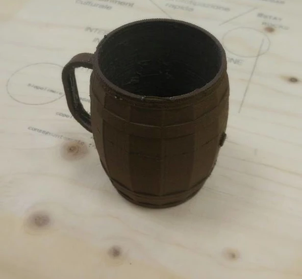 Byr Büyük namlu/fıçı şeklindeki kupa - 32 oz (neredeyse 1 litre) kapasite (Plastik Aparattır!!!) 3D - 3