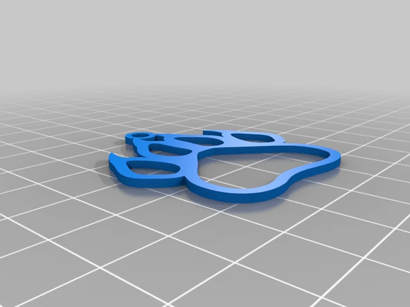 Byr Panter Pençesi Kolye (Plastik Aparattır!!!) 3D - 3