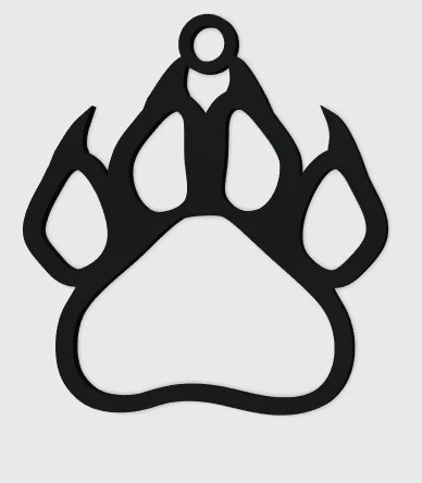 Byr Panter Pençesi Kolye (Plastik Aparattır!!!) 3D