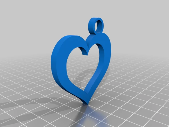 Byr Yüzen Kalp Kolye (Plastik Aparattır!!!) 3D - 2