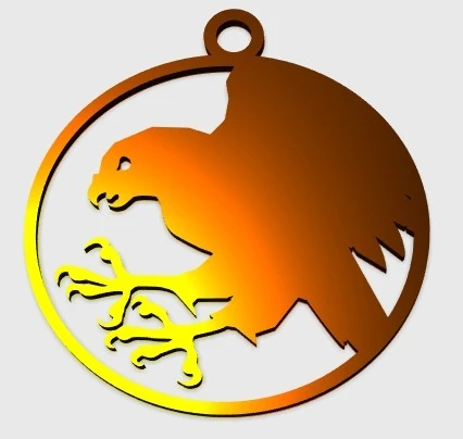 Byr Şahin Kolye (Plastik Aparattır!!!) 3D