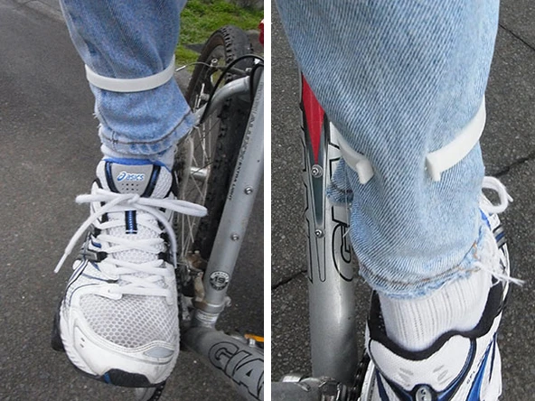 Byr Bisiklet Pantolon Klipsi - Kot pantolonunuzun/Pantolonunuzun zincire takılmasını önler. (Plastik Aparattır!!!) 3D - 4