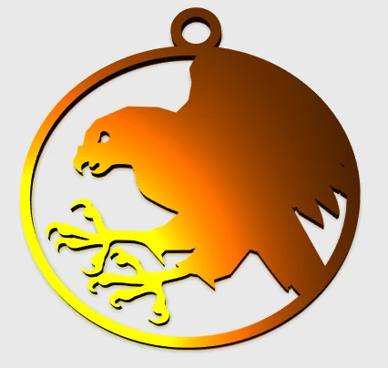 Byr Şahin Kolye (Plastik Aparattır!!!) 3D - 2