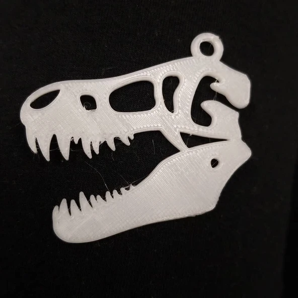 Byr T-Rex Kafatası Kolye (Plastik Aparattır!!!) 3D - Resim 4