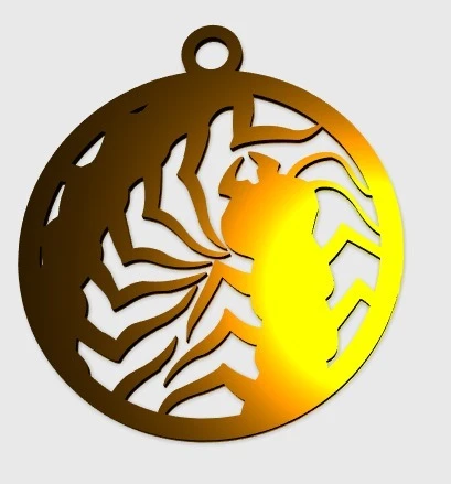 Byr Kırkayak Kolye (Plastik Aparattır!!!) 3D