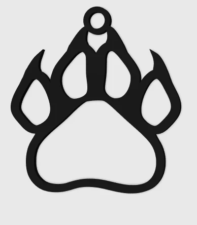 Byr Panter Pençesi Kolye (Plastik Aparattır!!!) 3D - 2