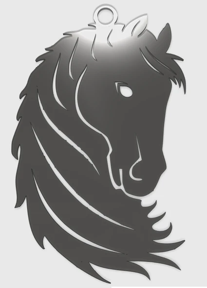 Byr At Kolye (Plastik Aparattır!!!) 3D - Resim 2