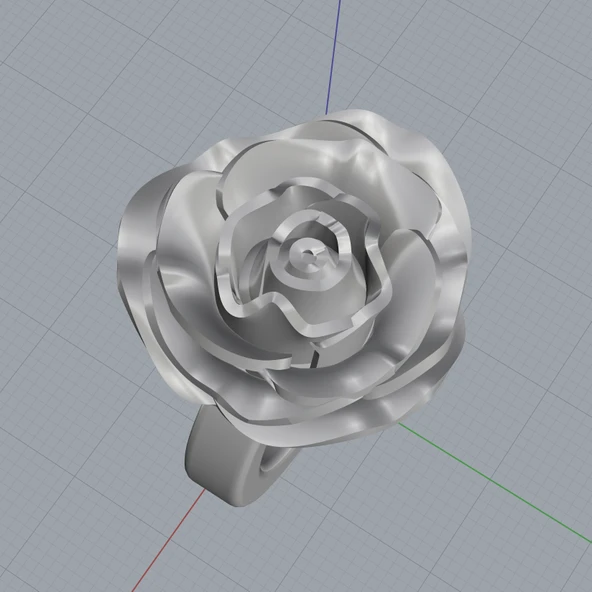 Byr Gül Yüzük (Plastik Aparattır!!!) 3D - 3