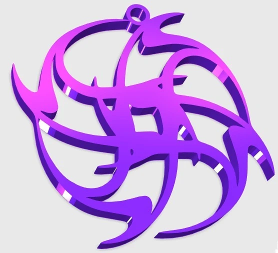 Byr Aşk Nefret Sembolü Kolye (Plastik Aparattır!!!) 3D - 1