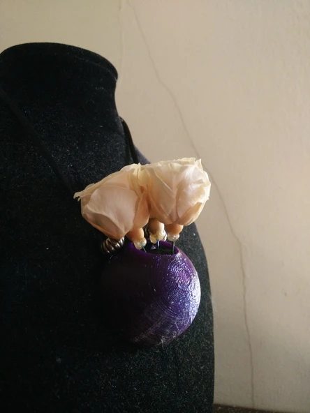 Byr Yarı Küre saksı kolye (Plastik Aparattır!!!) 3D - 5