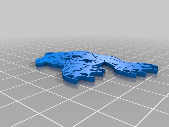 Byr Büyük Kedi Kızgın Kolye (Plastik Aparattır!!!) 3D - Resim 3